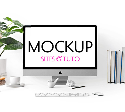 Ordinateur mockup écrit sur l'écran