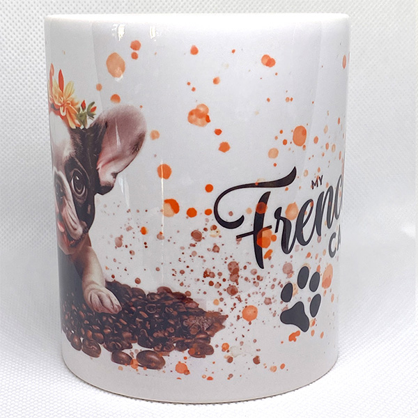 Mug illustration bouledogue français 