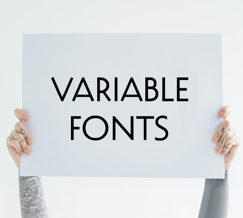 Panneau avec un texte variable fonts écrit dessus